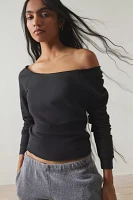 Out From Under Off-The-Shoulder Pullover Sweatshirt