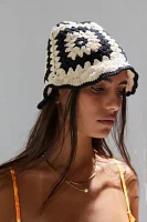 Granny Square Crochet Bucket Hat