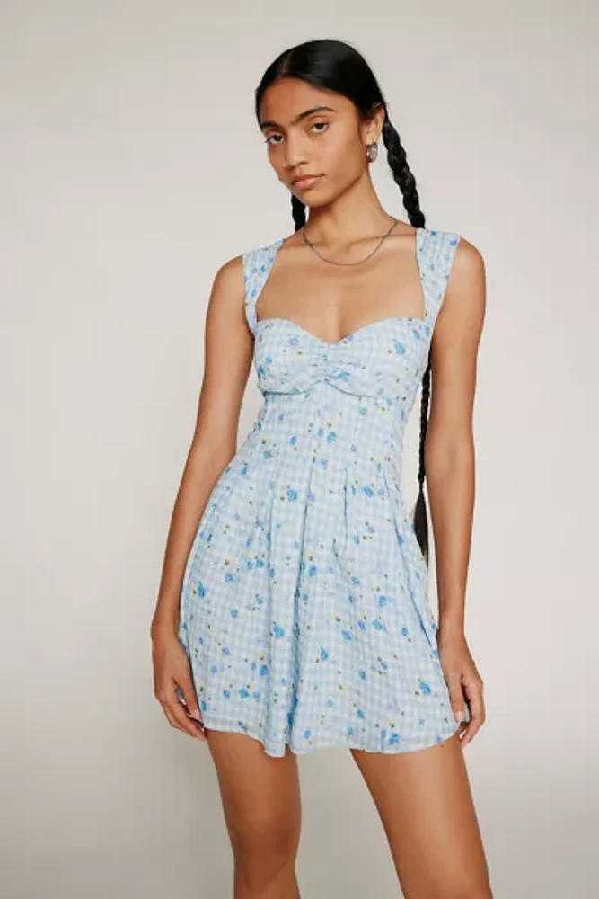 For Love & Lemons Eileen Gingham Mini Dress