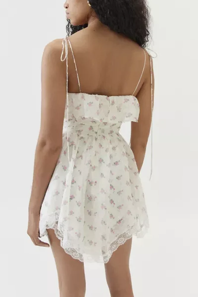 For Love & Lemons Amelia Floral Mini Dress