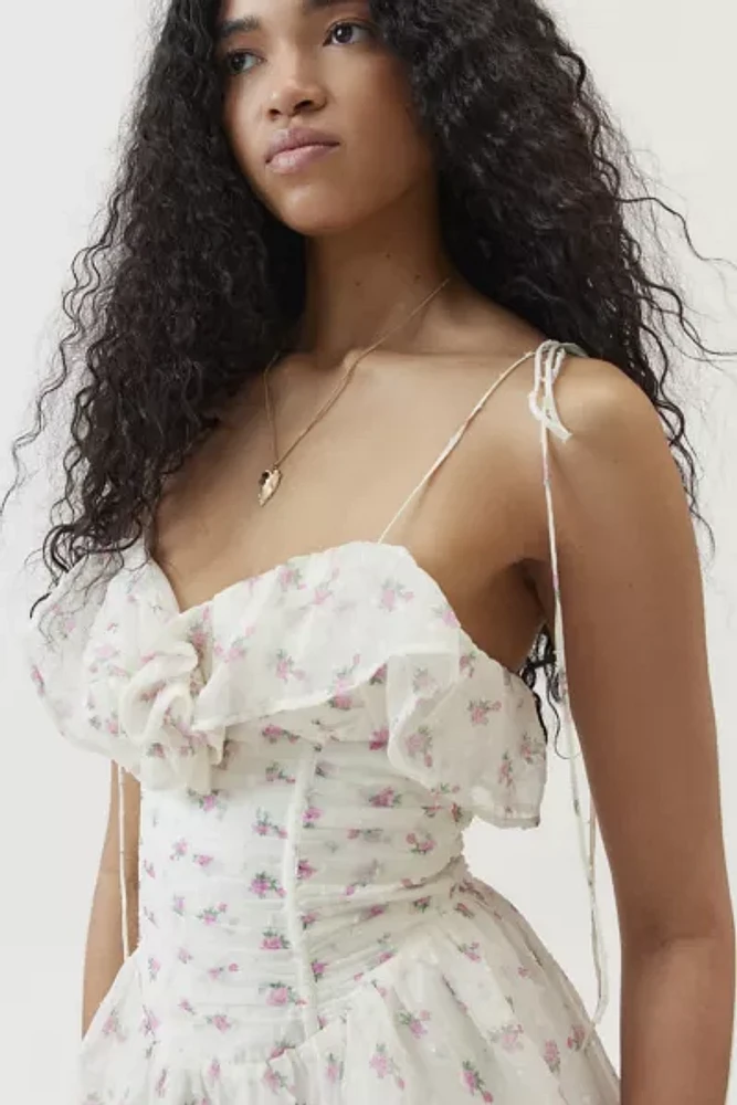 For Love & Lemons Amelia Floral Mini Dress