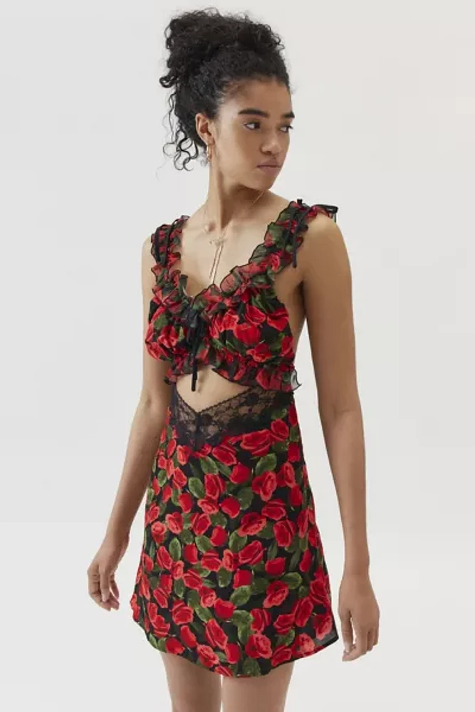 For Love & Lemons Varvera Floral Mini Dress