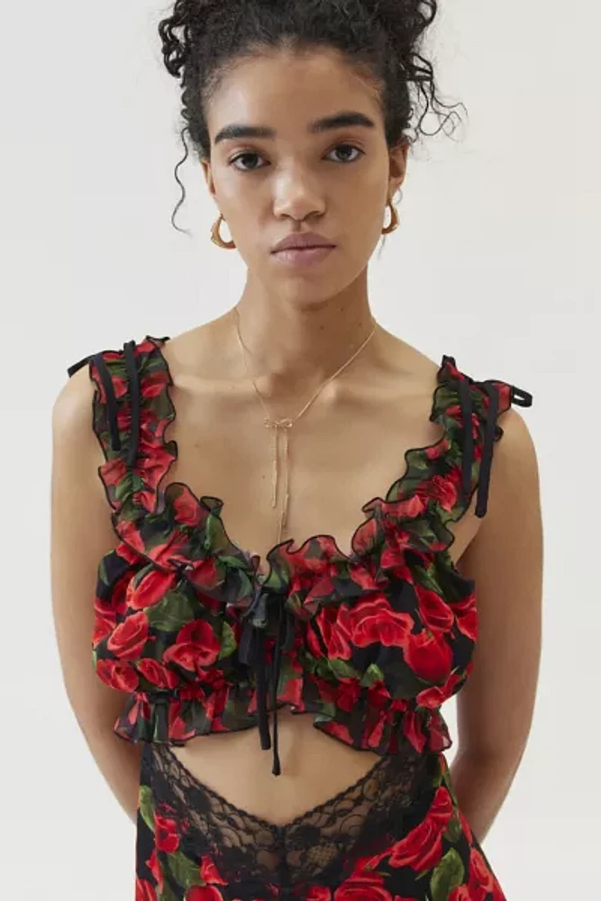 For Love & Lemons Varvera Floral Mini Dress