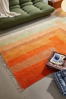 Mae Patchwork Digital Printed Chenille Rug