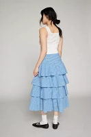 Kimchi Blue Diana Tiered Maxi Skirt