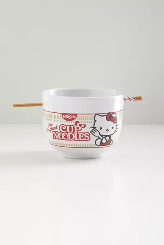 Hello Kitty X Nissin Noodle Bowl & Chopstick Set