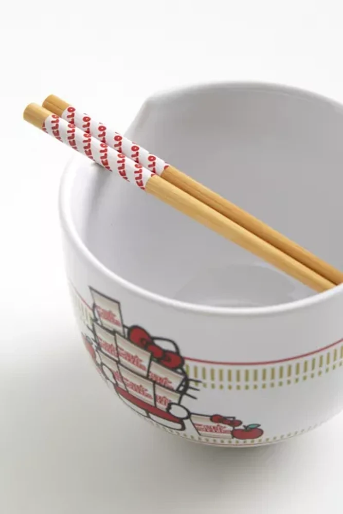 Hello Kitty X Nissin Noodle Bowl & Chopstick Set