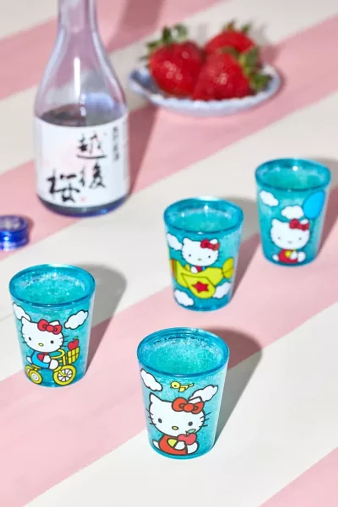 Hello Kitty 2 oz Freeze Mini Gel Shot Glass - Set Of 4