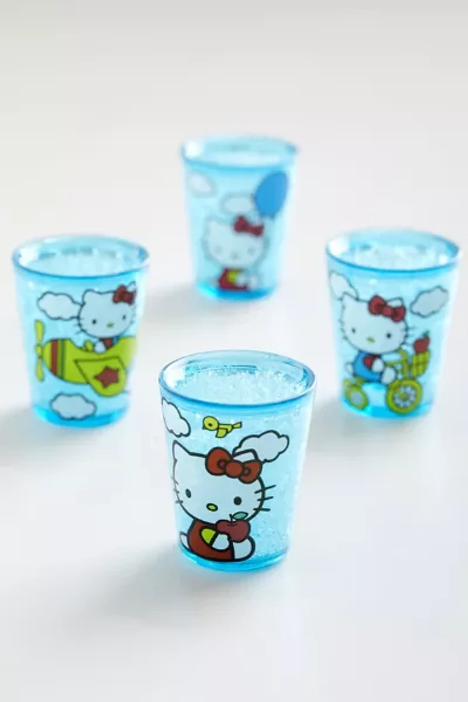 Hello Kitty 2 oz Freeze Mini Gel Shot Glass - Set Of 4