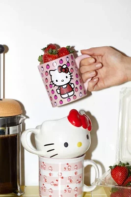 Hello Kitty Glitter Strawberry Mug