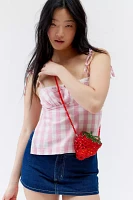 Kimchi Blue Strawberry Beaded Crossbody Bag