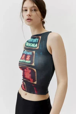 Street Lights Photoreal Cropped Tank Top