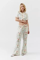 UO Amelie Embroidered Linen Pant
