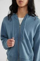 BDG Bonfire Cropped Zip Hoodie Sweatshirt