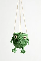 Froggy Crochet Plant Hanger