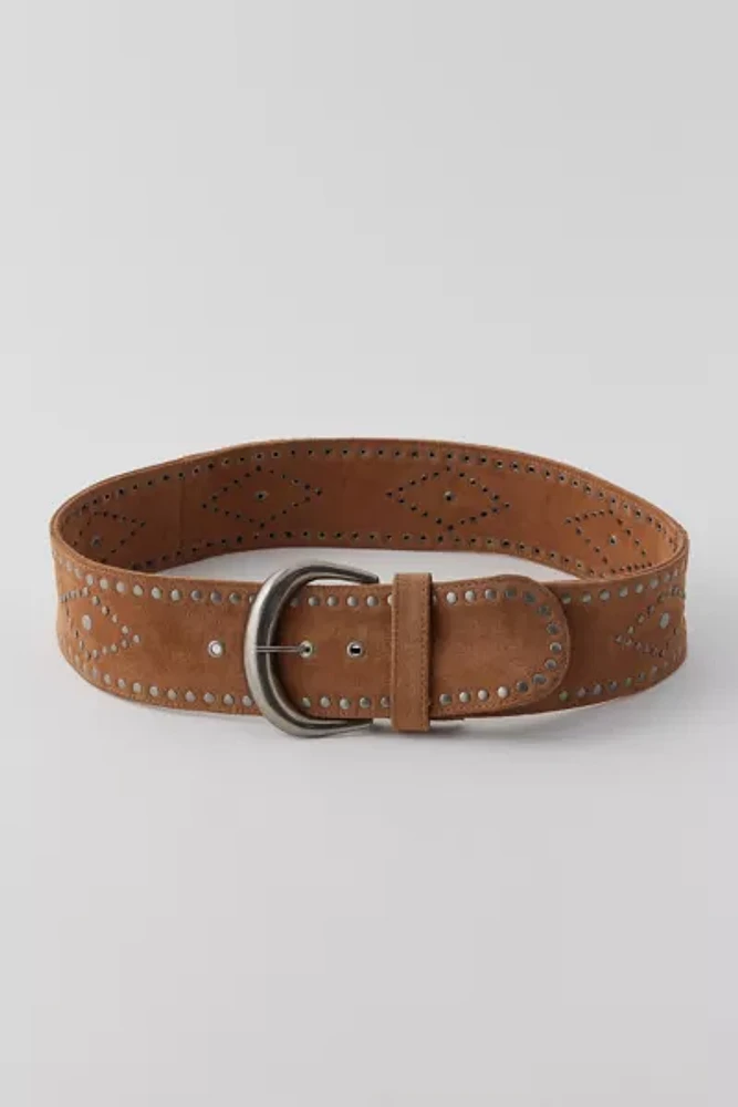 Silence + Noise Lilo Studded Suede Belt