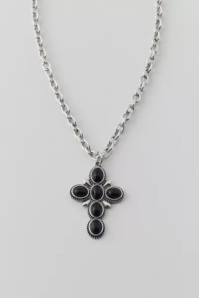 Statement Cross Chain Necklace