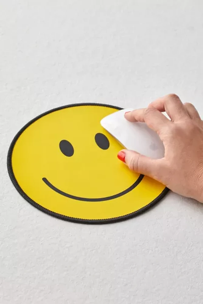 Happy Face Glow-In-The-Dark Mousepad