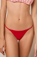 Out From Under Ribbed Base Layer Nylon Thong