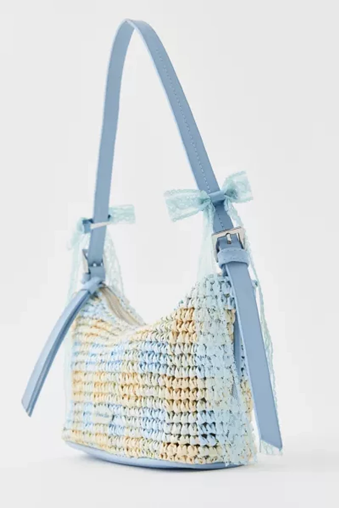 Kimchi Blue Lucia Raffia Baguette Bag