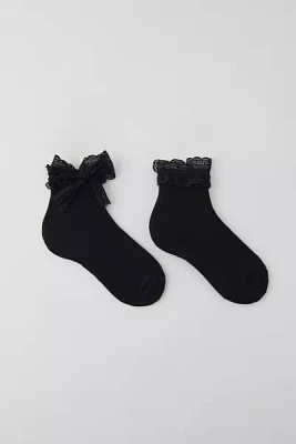 Lace Bow Crew Sock