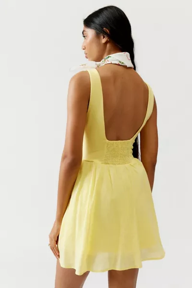 Urban Outfitters UO Daphne Drop-Waist Mini Dress | Pacific City