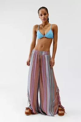 Out From Under Tied Up Gauze Wide Leg Pant
