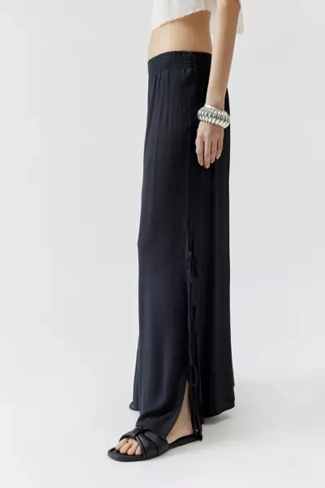 Out From Under Tied Up Gauze Wide Leg Pant