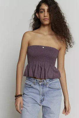 Urban Renewal Made LA EcoVero™️ Linen Smocked Tube Top