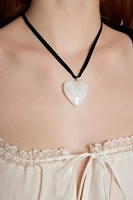 Love Light Heart Velvet Choker Necklace
