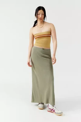 Urban Renewal Remnants Slub Linen Maxi Skirt