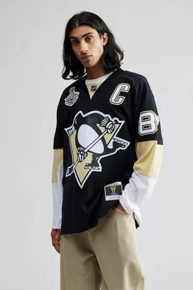 Mitchell & Ness Blue Line Sidney Crosby Pittsburgh Penguins 2008 Jersey