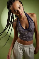 iets frans... Striped Halter Top