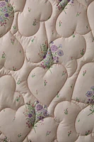 Heart Puff Floral Comforter