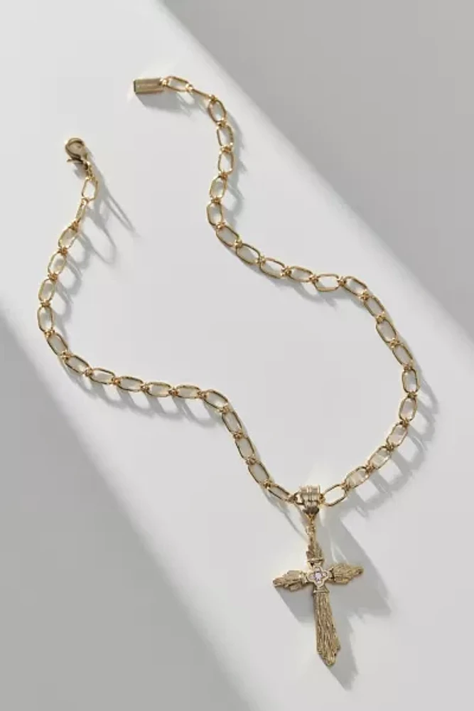 Serpenti Apparel Mega Gothic Cross Necklace