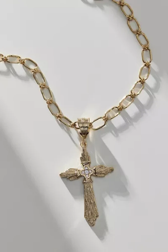 Serpenti Apparel Mega Gothic Cross Necklace