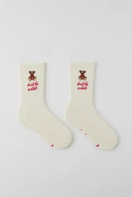 Out From Under Don't Be A... Bear Crew Sock