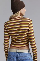 Dickies Striped Long Sleeve Baby Tee