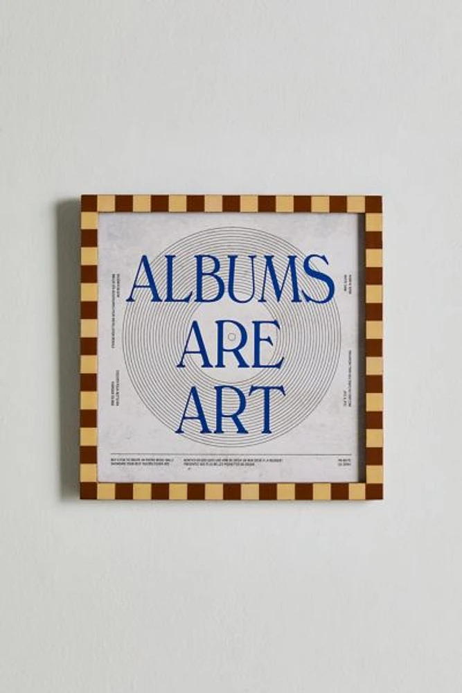 Checkered 12-Inch Vinyl Album Frame