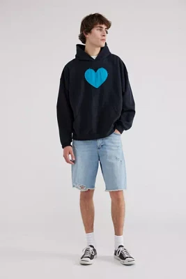 Urban Renewal Remade Heart Patch Hoodie Sweatshirt