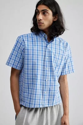 Urban Renewal Remade Cropped Short Sleeve Checkered Shirt