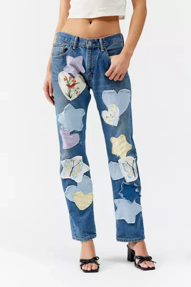 Urban Renewal Remade Star & Heart Patch Jean