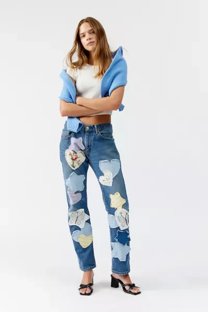 Urban Renewal Remade Star & Heart Patch Jean