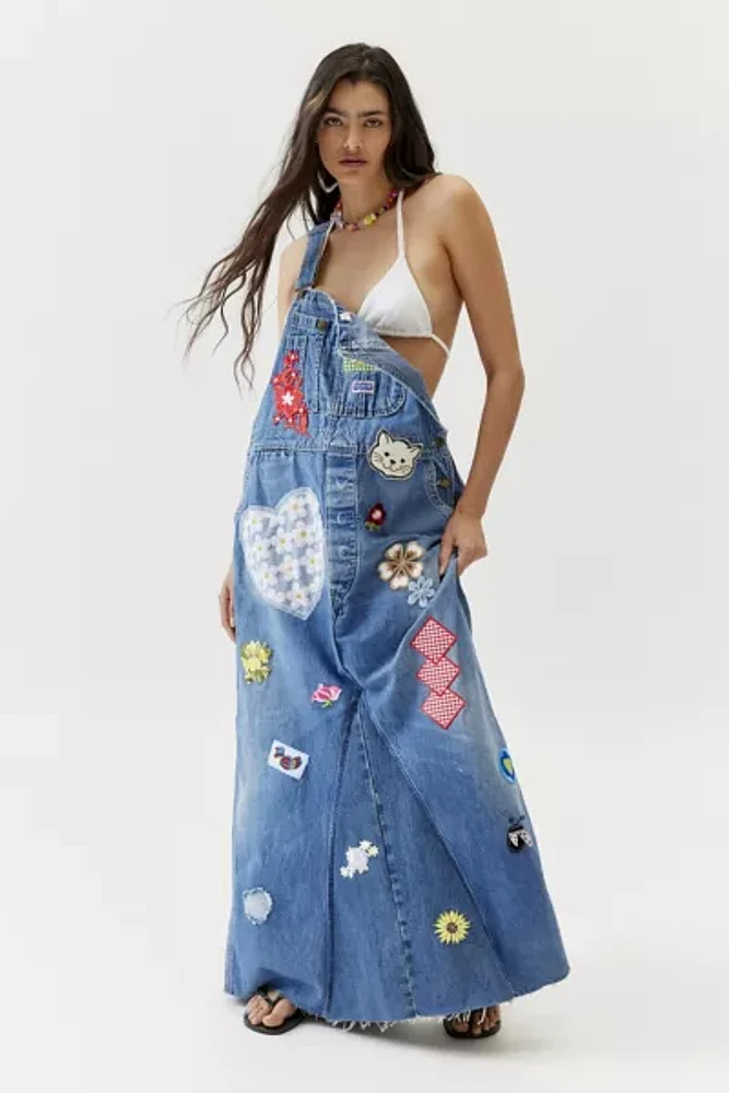 Urban Renewal Remade Allover Patch Overall Maxi Dress