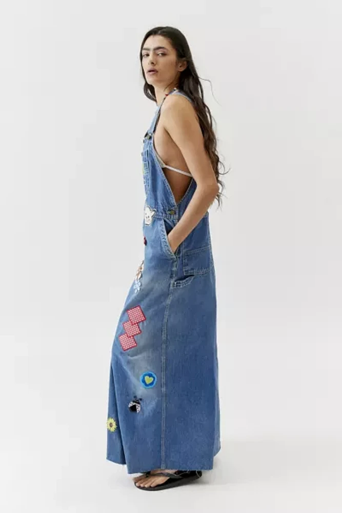 Urban Renewal Remade Allover Patch Overall Maxi Dress