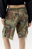 Urban Renewal Remade Allover Bow Camo Slouchy Cut-Off Short