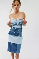 Urban Renewal Remade Pieced Denim Mini Dress