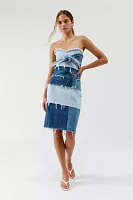 Urban Renewal Remade Pieced Denim Mini Dress