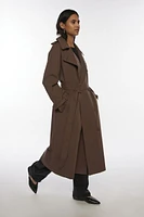 Light Before Dark Longline Cotton Trench Coat