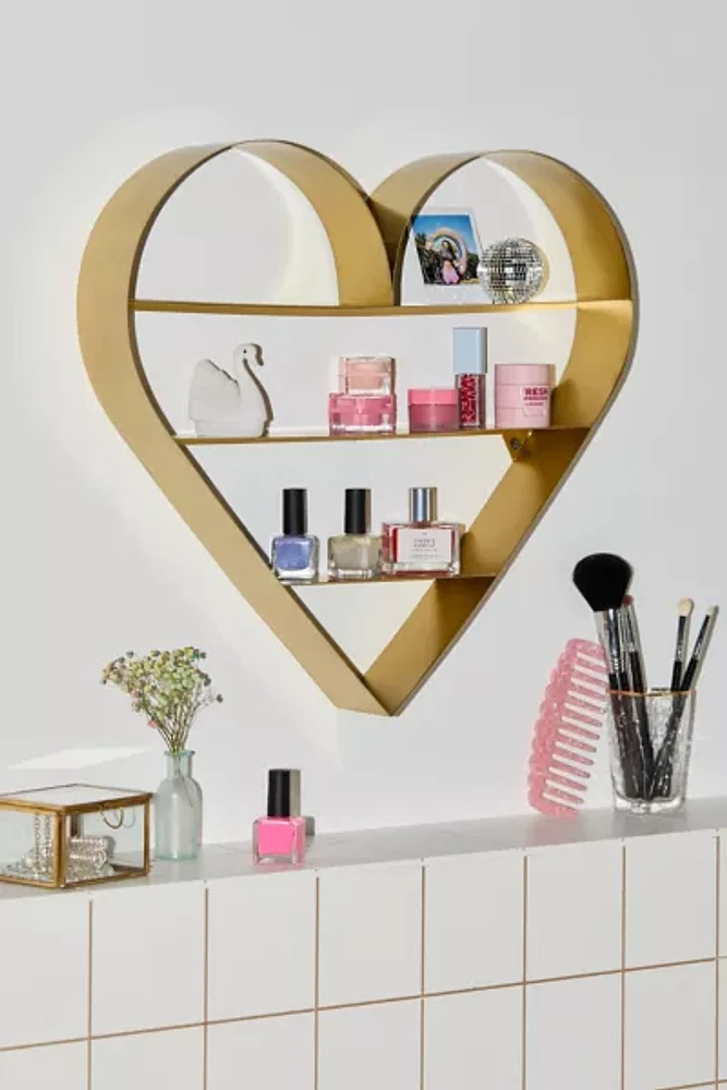 Heart Shaped Wall Shelf